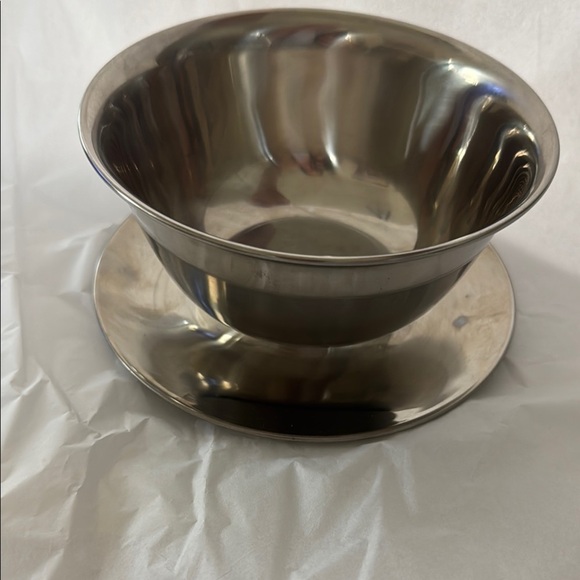 🔥Vintage lot SALE🔥Denmark and Viking Stainless Steel Bowl with Plate - Picture 2 of 12